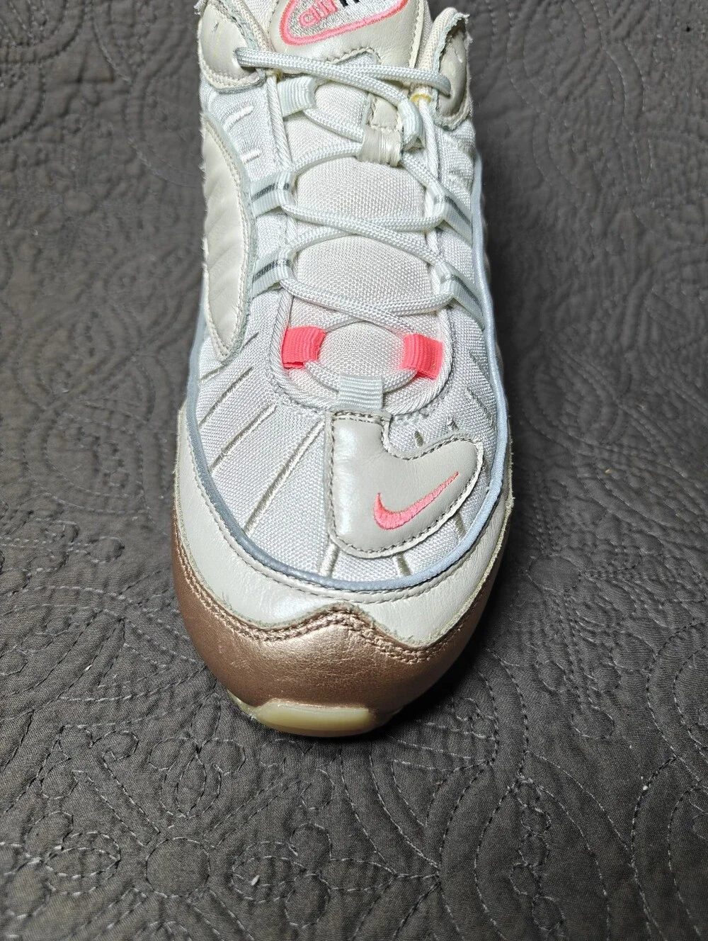 Nike Air Max 98 Orewood White/Rose Gold/Pink Retro Women's Sneakers Size 11